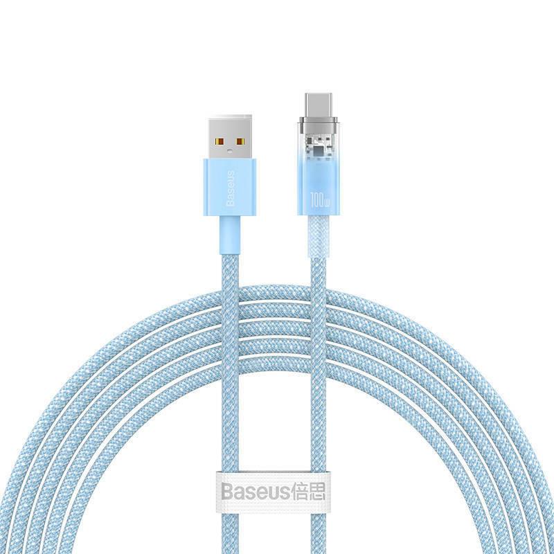 کابل تبدیل USB به USB-C بیسوس مدل Explorer Series 100W طول 2 متر - تصویر 1