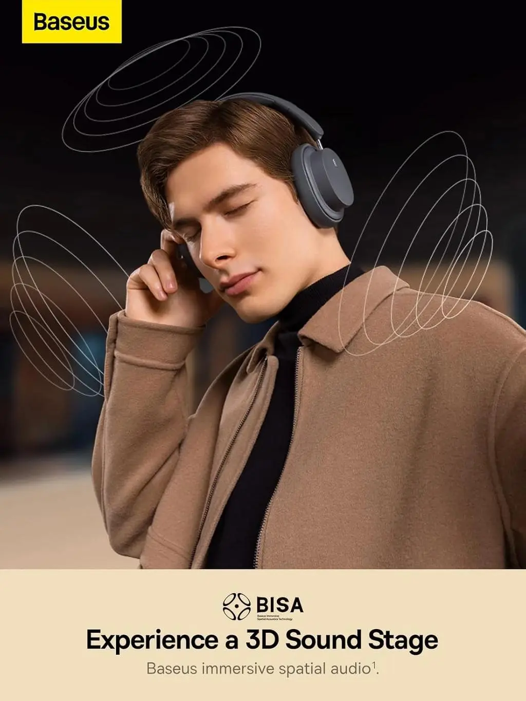 هدفون بلوتوثی باسئوس مدل Bowie D05 - تصویر 4