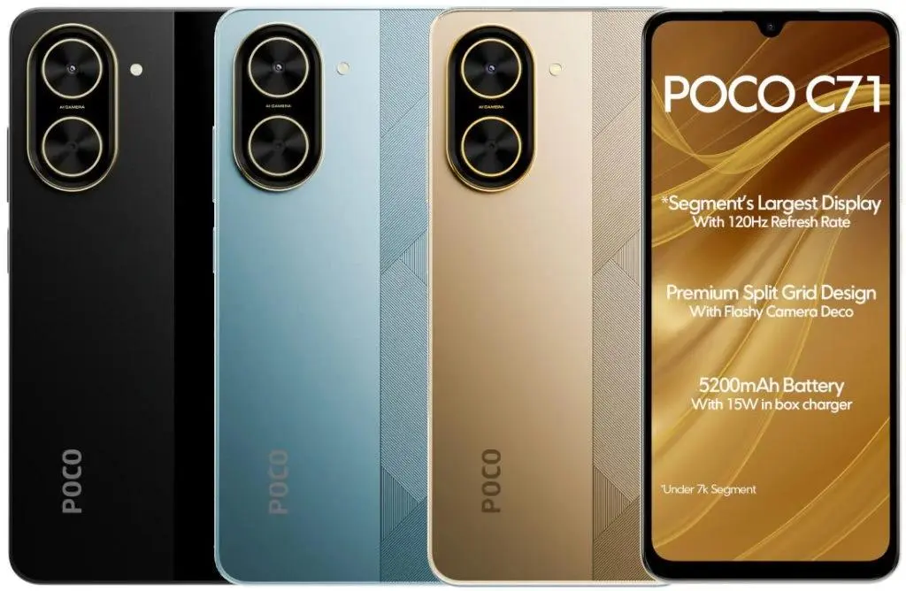 گوشی موبایل شیائومی مدل Poco C71 دو سیم کارت ظرفیت 128 گیگابایت و رم 4 گیگابایت - تصویر 3