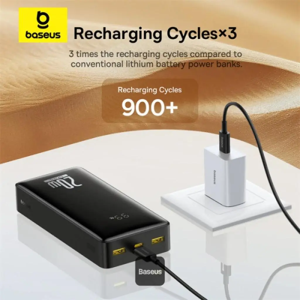 پاوربانک باسئوس مدل LiFePO4 ظرفیت 18400 میلی آمپر ساعت - تصویر 3