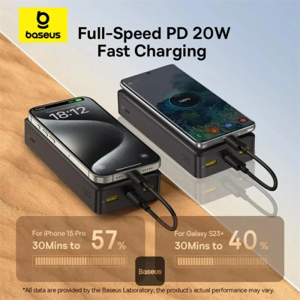 پاوربانک باسئوس مدل LiFePO4 ظرفیت 18400 میلی آمپر ساعت - تصویر 4
