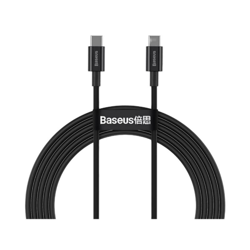 کابل تبدیل USB-C به USB-C باسئوس مدل CATYS-100W طول 1 متر - تصویر 1