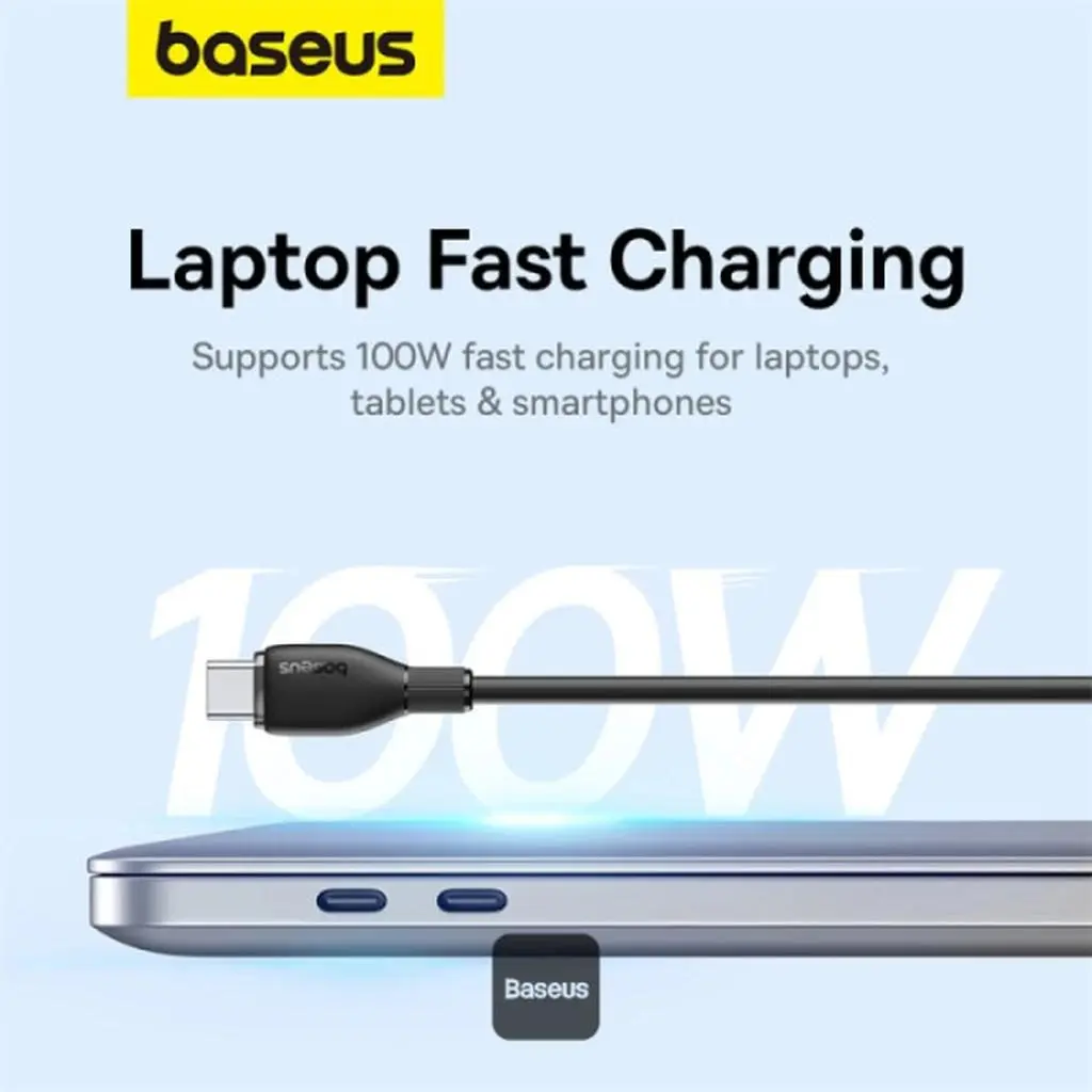 کابل تبدیل USB-C به USB-C باسئوس مدل CATYS-100W طول 1 متر - تصویر 6