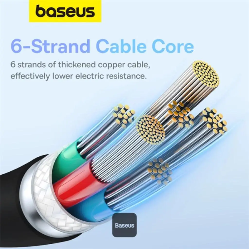 کابل تبدیل USB-C به USB-C باسئوس مدل CATYS-100W طول 1 متر - تصویر 5