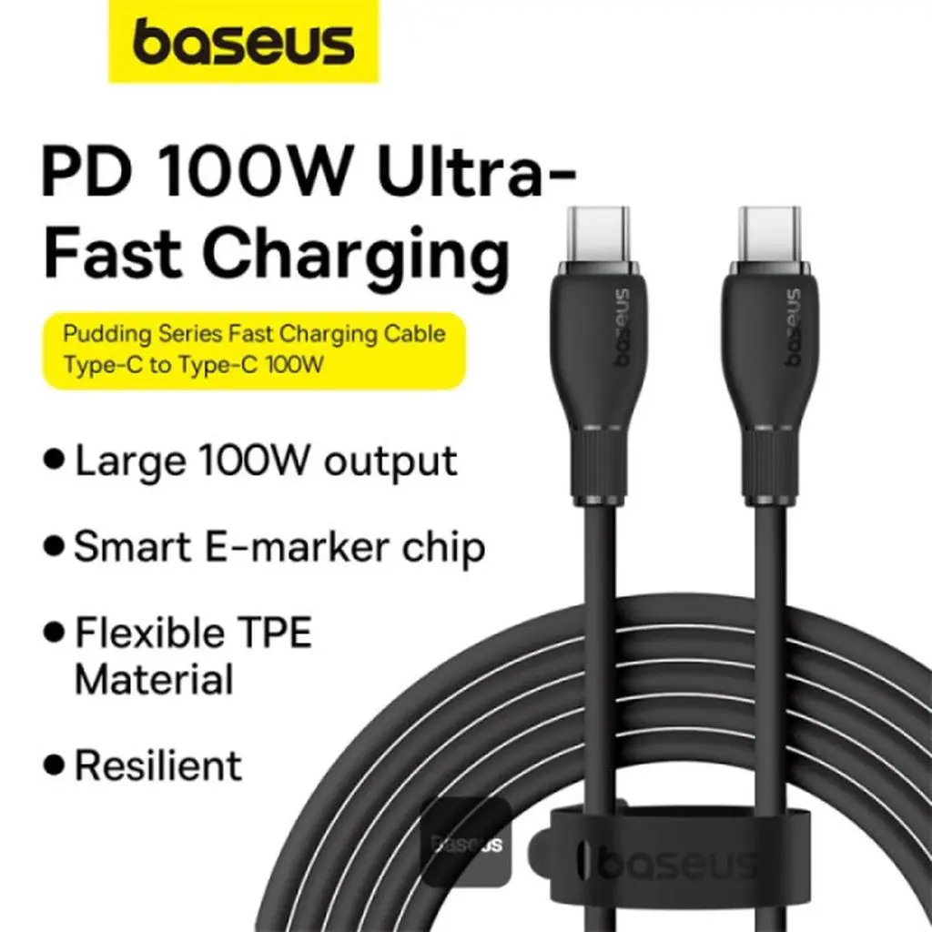 کابل تبدیل USB-C به USB-C باسئوس مدل CATYS-100W طول 1 متر - تصویر 11