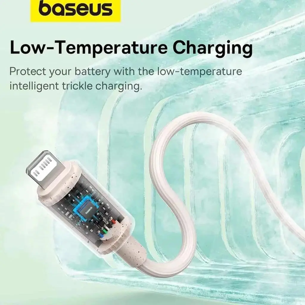 کابل تبدیل USB-C به لایتنینگ باسئوس مدل CATLGD طول 1 متر - تصویر 4