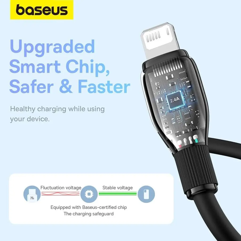 کابل USB-C بیسوس مدل Pudding Series P10355702221-B2 طول 2 متر - تصویر 7