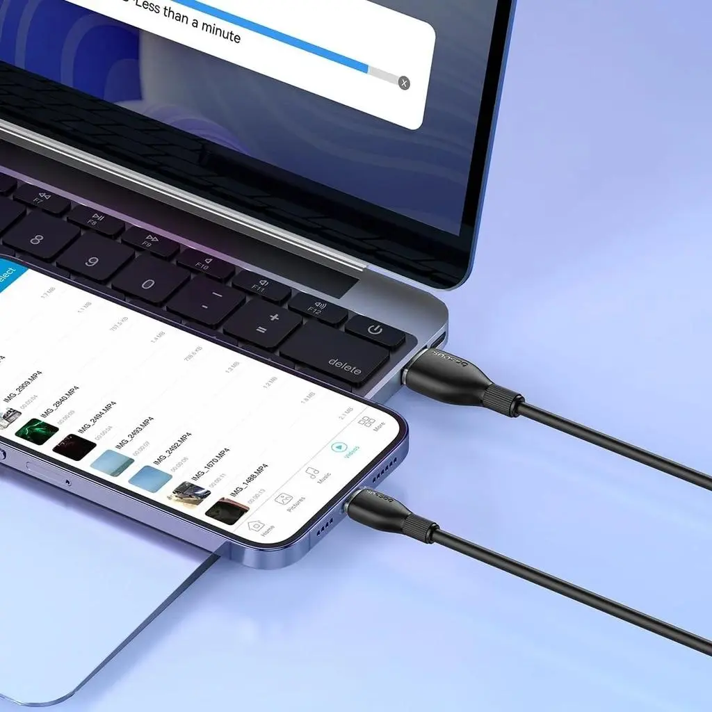 کابل USB-C بیسوس مدل Pudding Series P10355702221-B2 طول 2 متر - تصویر 6
