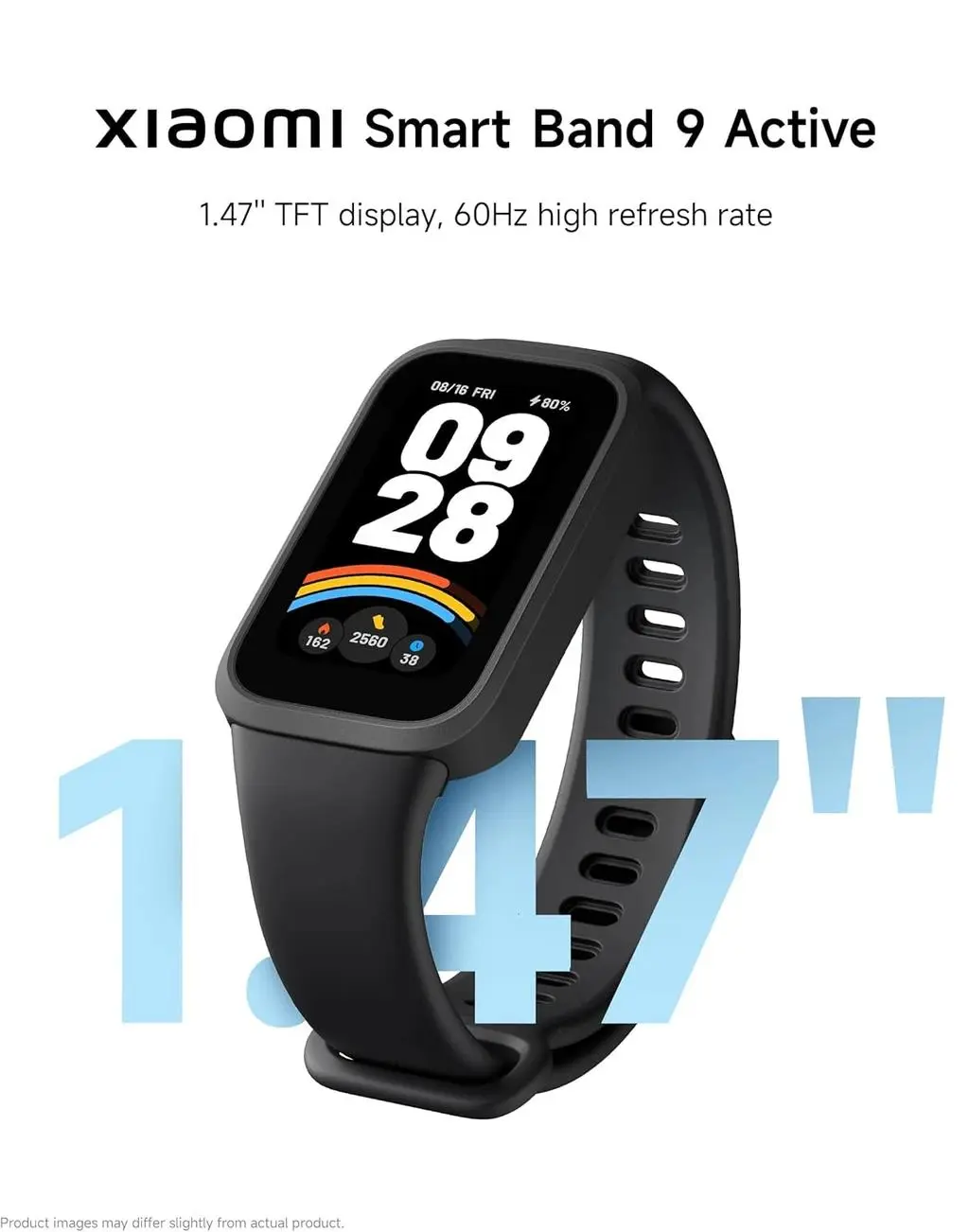ساعت هوشمند 46 میلی‌متری شیائومی مدل Smart Band 9 Active، کنترل موسیقی، کنترل سطح اکسیژن خون، شمارش ضربان قلب، پایش وضعیت خواب، با بند پلاستیکی - تصویر 6