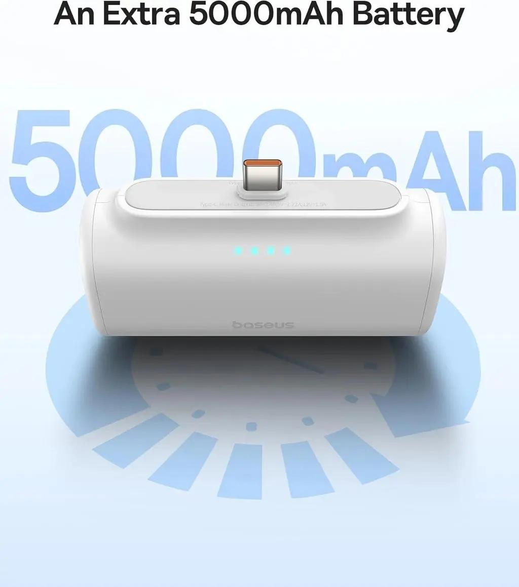 پاوربانک باسئوس مدل Compact Fast Charging Type-C Edition ظرفیت 5000 میلی آمپر ساعت - تصویر 6
