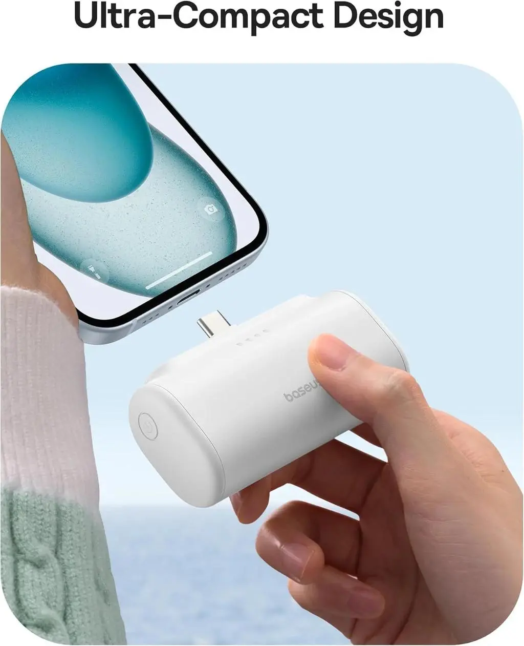 پاوربانک باسئوس مدل Compact Fast Charging Type-C Edition ظرفیت 5000 میلی آمپر ساعت - تصویر 10