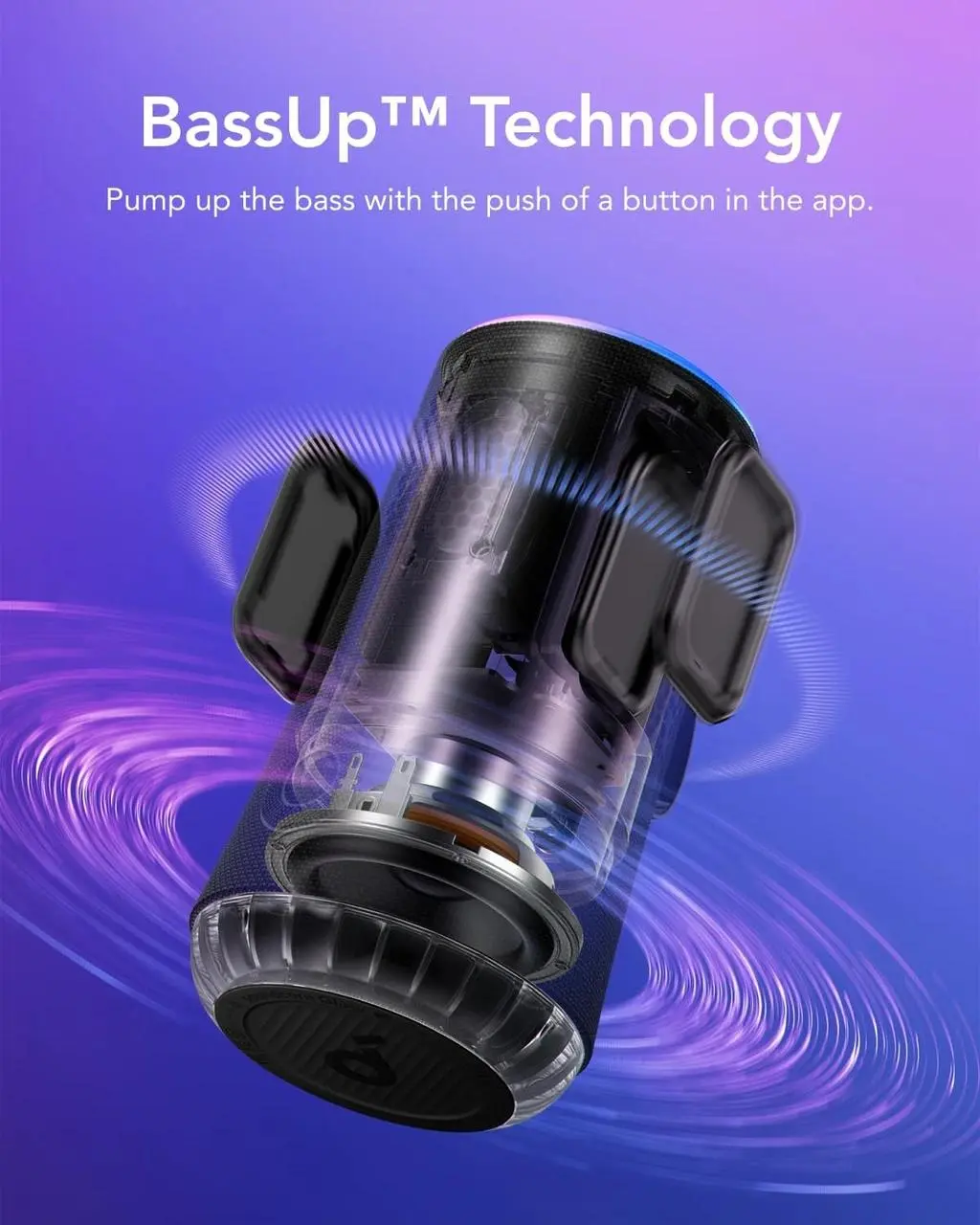 اسپیکر بلوتوثی قابل حمل انکر مدل Glow A3166011 - تصویر 4