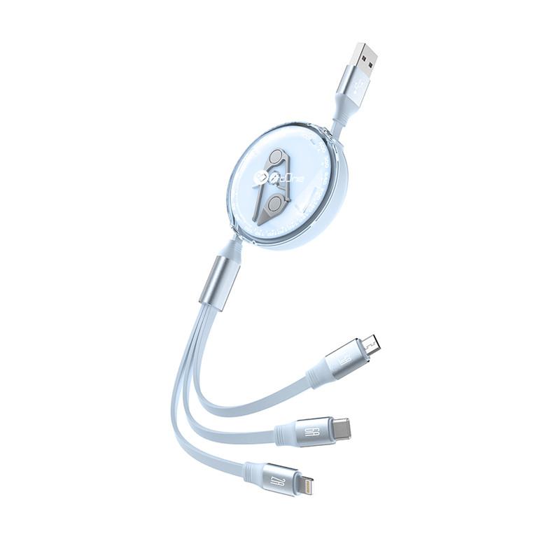 کابل تبدیل USB به USB-C / microUSB / لایتنینگ پرووان مدل PCC118R - تصویر 1