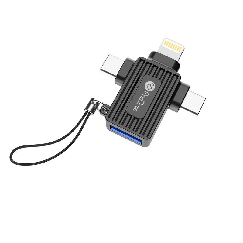 مبدل لایتنینگ به USB-C / USB / micro USB پرووان مدل PCO10 - تصویر 1