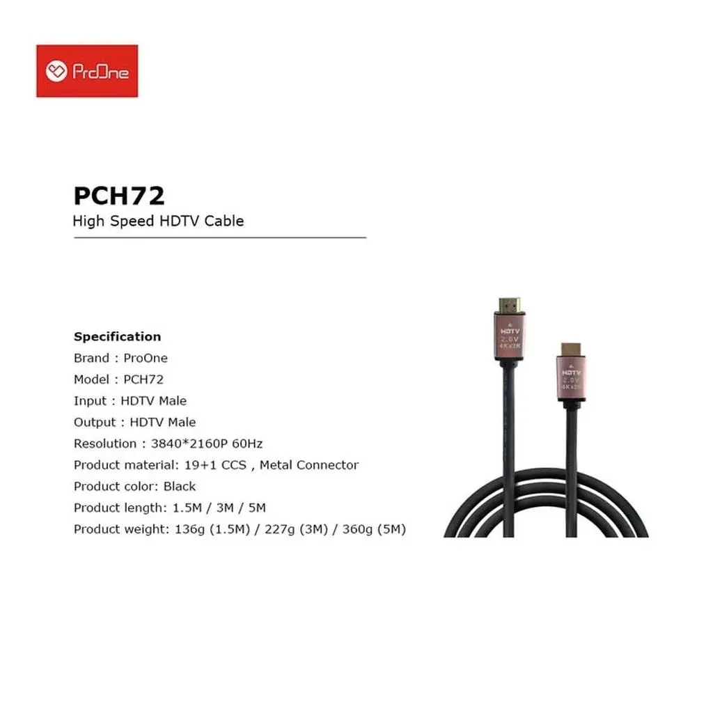 کابل تبدیل USB-C پرووان مدل PCC127 طول 1 متر - تصویر 2