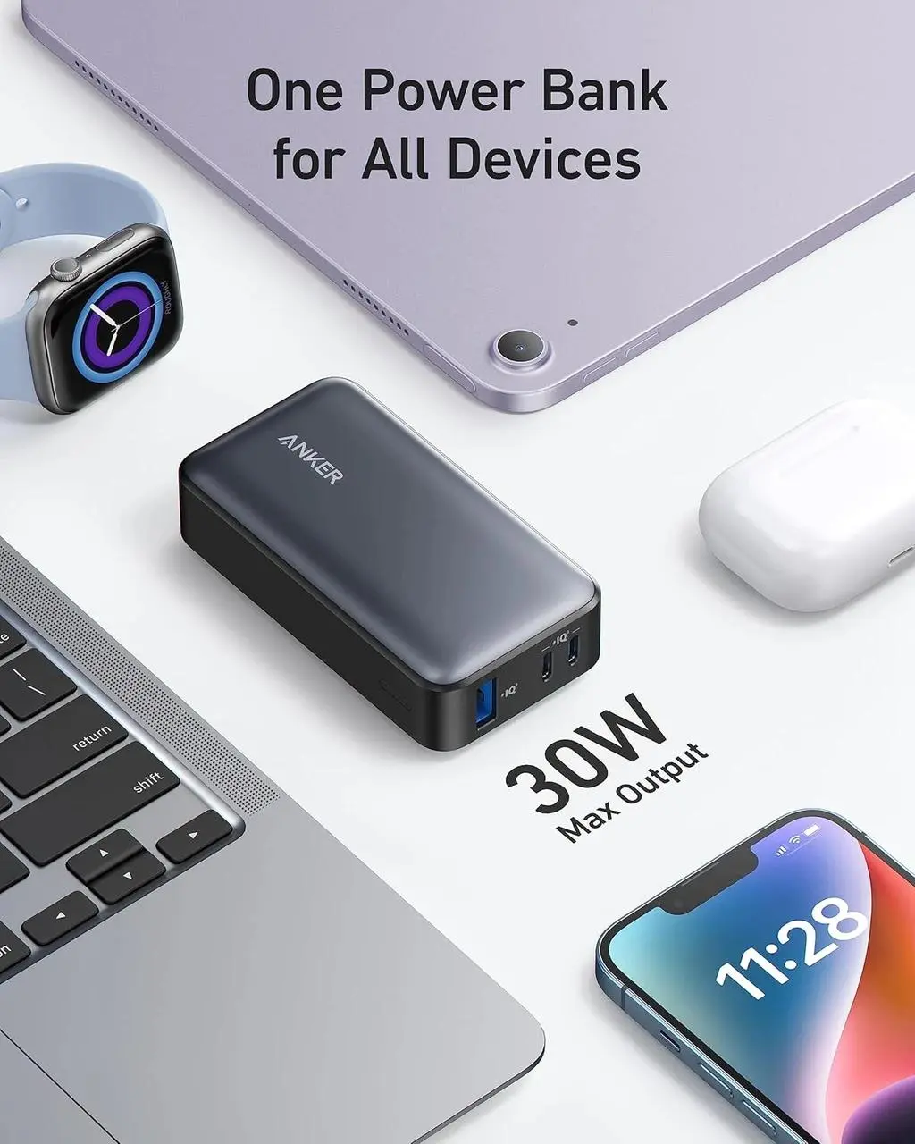 پاوربانک انکر مدل A1256 ظرفیت 10000 میلی آمپر ساعت - تصویر 4