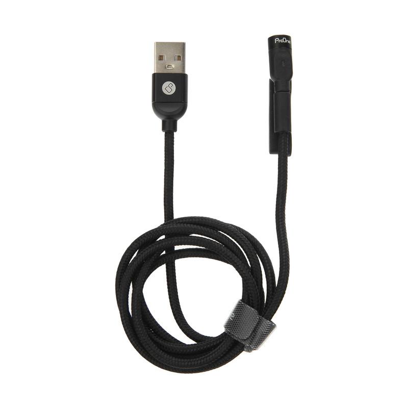 کابل تبدیل مغناطیسی USB به USB-C/لایتنینگ پرووان مدل PCC260 طول 1 متر - تصویر 1