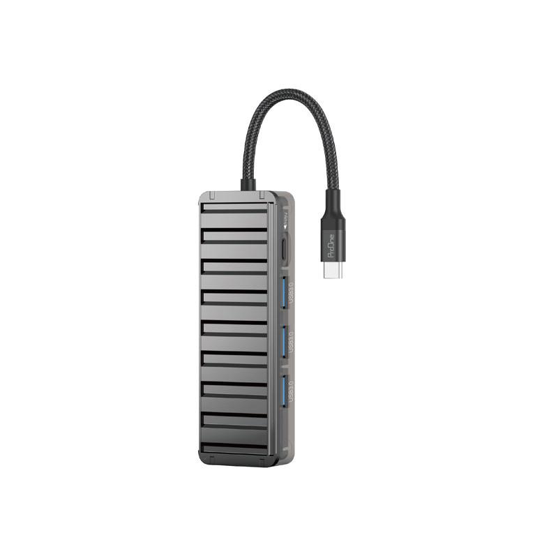 هاب 4 پورت USB-C پرووان مدل PHU554 - تصویر 1