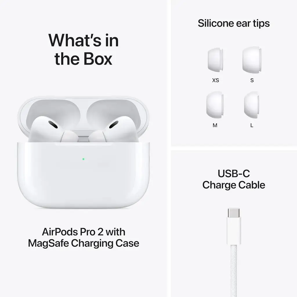 هدفون بلوتوثی اپل مدل AirPods Pro 2nd Generation 2022 Lightning - تصویر 5