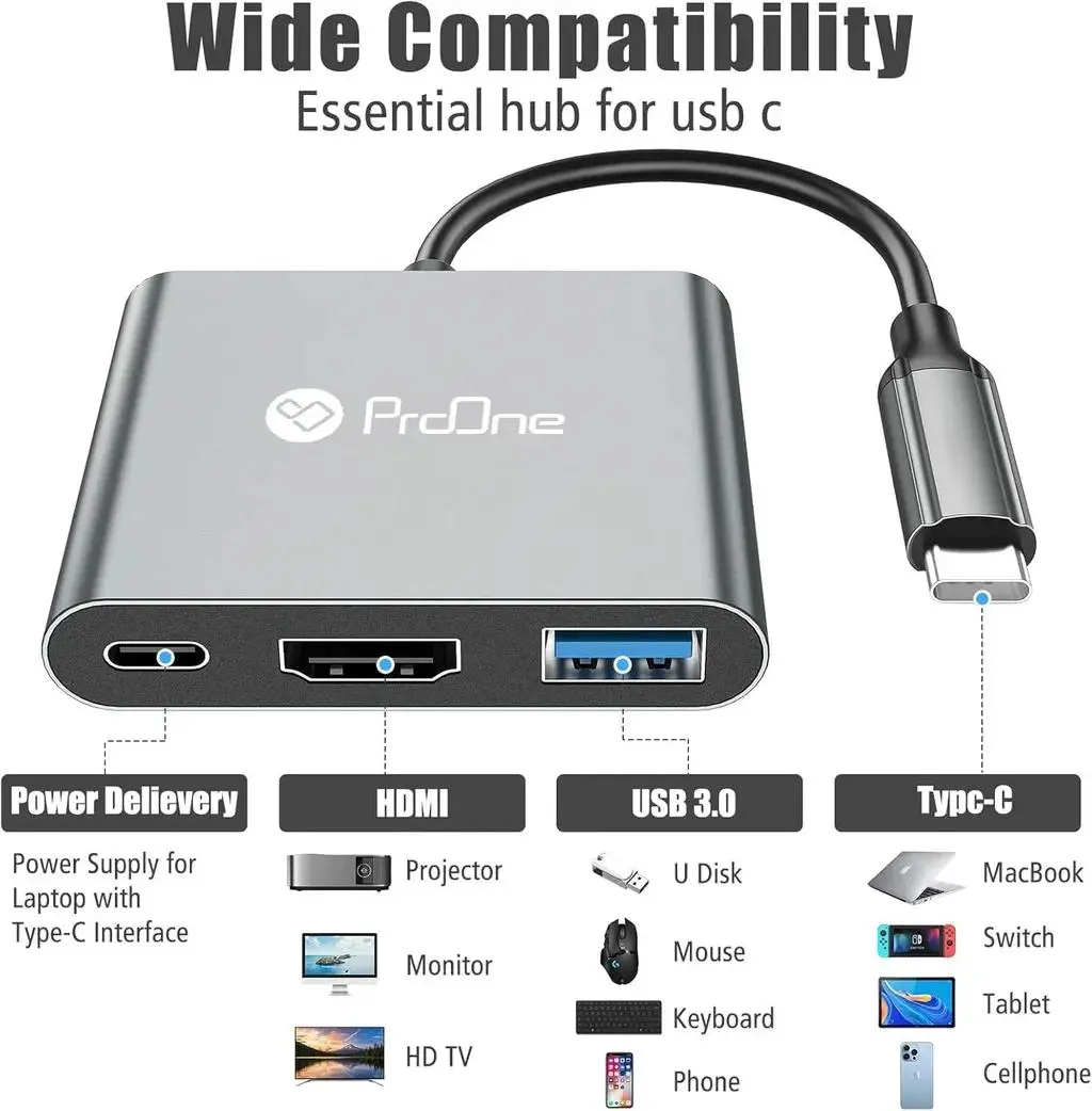 هاب 3 پورت USB پرووان مدل PHU552 - تصویر 3