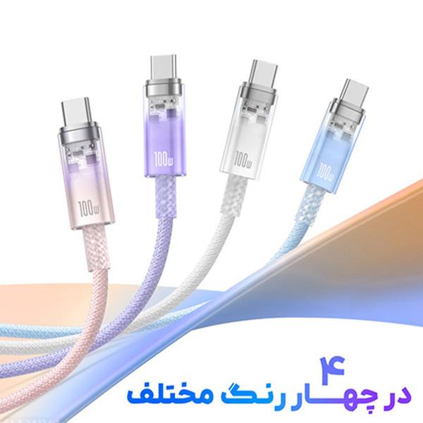 کابل تبدیل USB-C بیسوس مدل P10319703221-00 طول 1 متر - تصویر 1