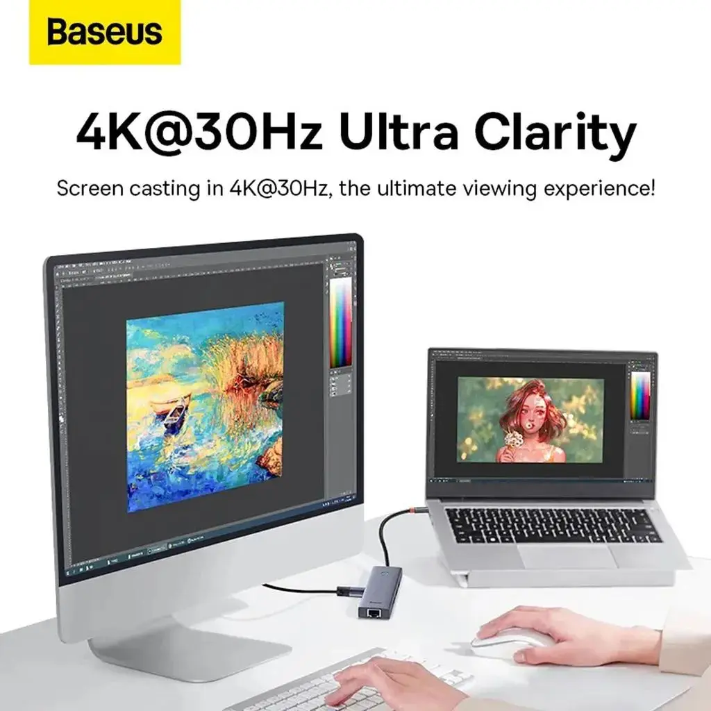 هاب 6پورت USB3.0 بیسوس مدل B00052807813-01 - تصویر 2