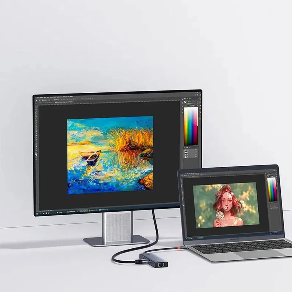 هاب 6پورت USB3.0 بیسوس مدل B00052807813-01 - تصویر 11