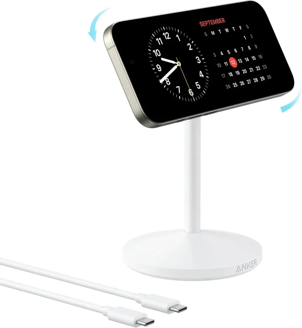 شارژر بی سیم 15 وات انکر مدل A25M3 به همراه کابل USB-C و آداپتور - تصویر 6