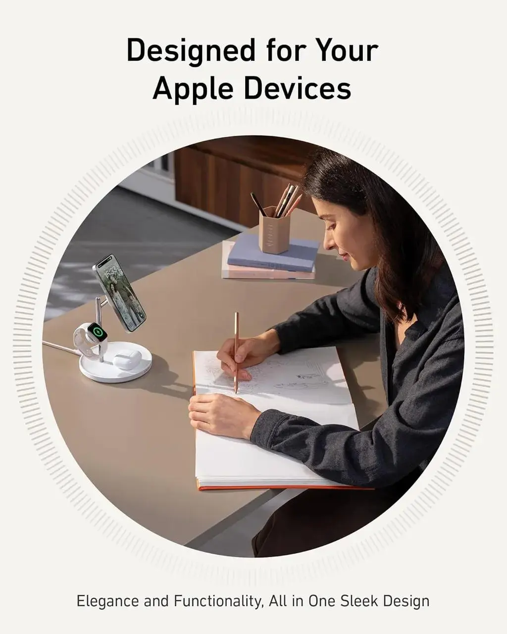 شارژر بی سیم 15 وات انکر مدل A25M3 به همراه کابل USB-C و آداپتور - تصویر 8