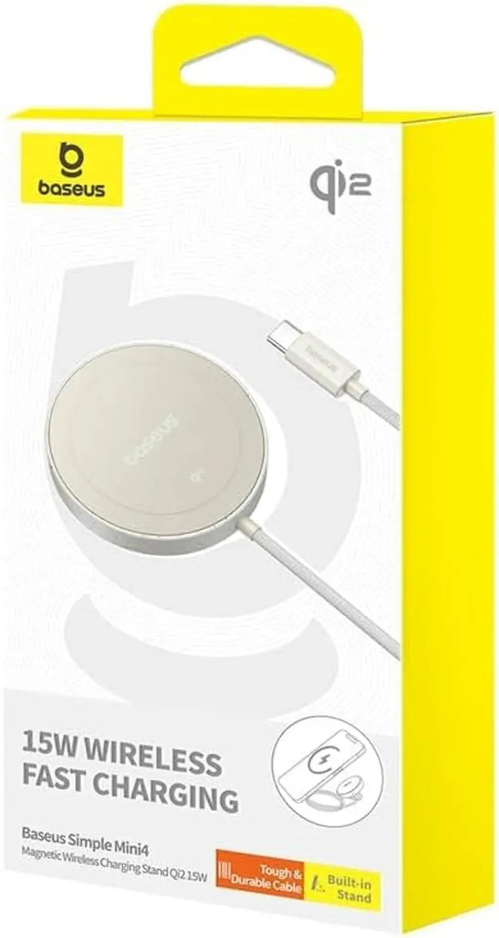 شارژر بی سیم باسئوس مدل Simple Mini Magnetic Wireless Charger WX01-JKF - تصویر 11