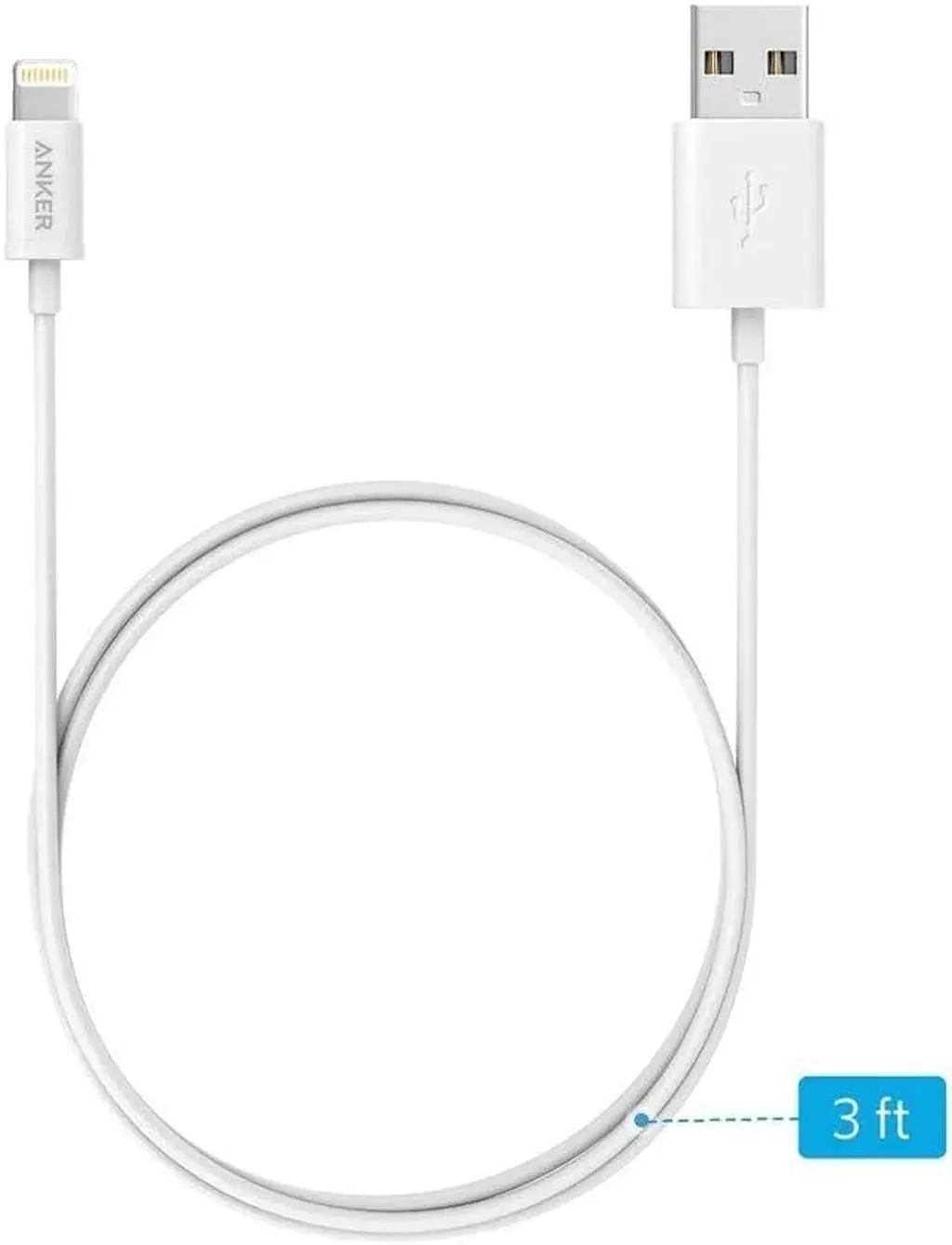 کابل تبدیل USB به لایتنینگ انکر مدل A8012 طول 0.9 متر - تصویر 3