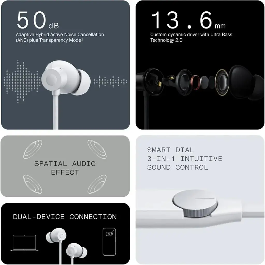 هدفون بلوتوثی ناتینگ مدل CMF Neckband Pro - تصویر 7