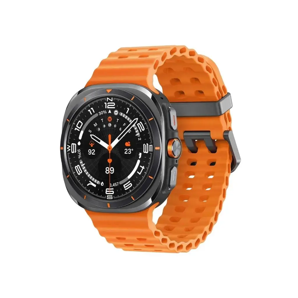 ساعت هوشمند سامسونگ مدل Galaxy Watch Ultra دارای قابلیت های کنترل موسیقی (Music Player)، قابلیت مکالمه از طریق بلوتوث، قابلیت تغییر طرح ساعت یا تم، صفحه همیشه روشن (Always-on Display)، پشتیبانی از دستیار صوتی بند سیلیکون - تصویر 3