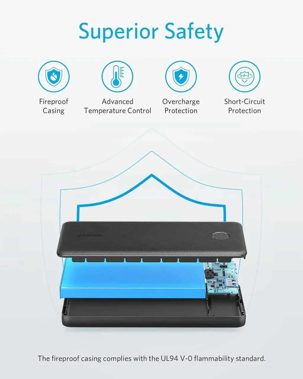 پاوربانک انکر مدل PowerCore Slim A1229 ظرفیت 10000 میلی آمپر ساعت - تصویر 6