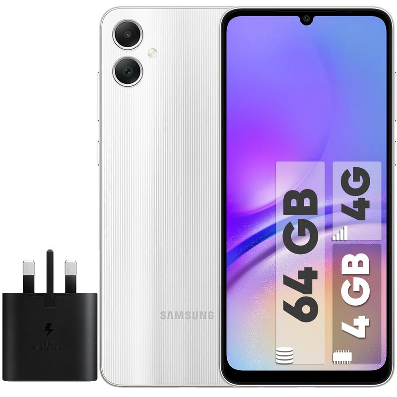 گوشی موبایل سامسونگ مدل Galaxy A05 دو سیم کارت ظرفیت 64 گیگابایت و رم 4 گیگابایت به همراه شارژر سامسونگ - تصویر 1