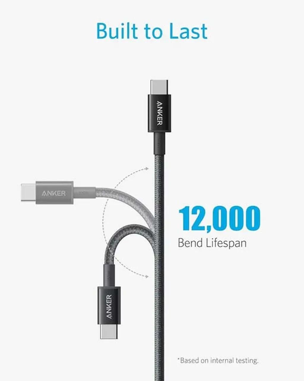 کابل تبدیل USB-C به USB-C انکر مدل A82E2 طول 0.9 متر با توان 240 وات - تصویر 7