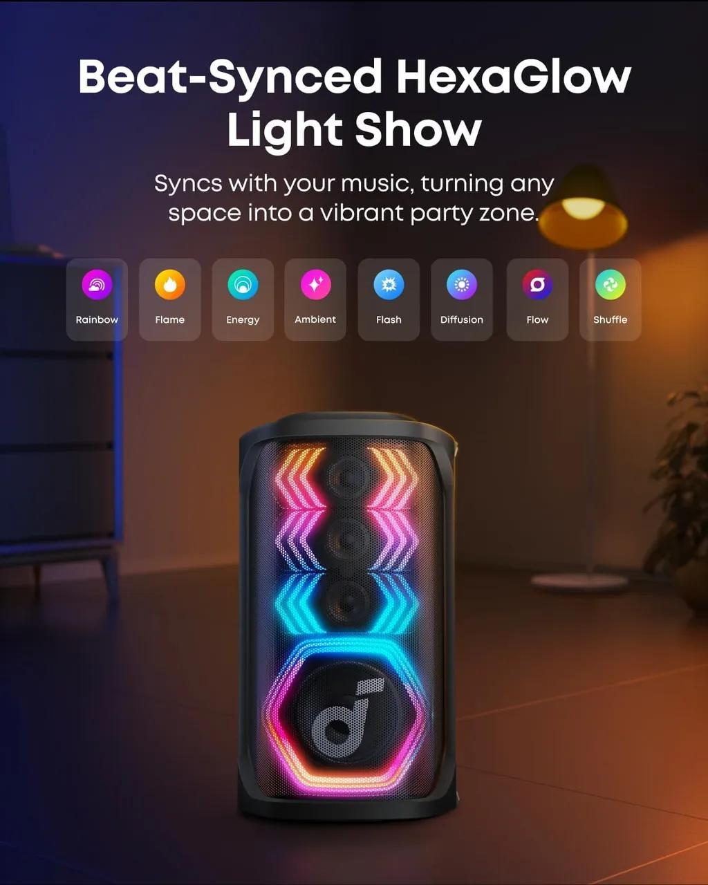 اسپیکر بلوتوثی انکر مدل soundcore Rave 3S - تصویر 5