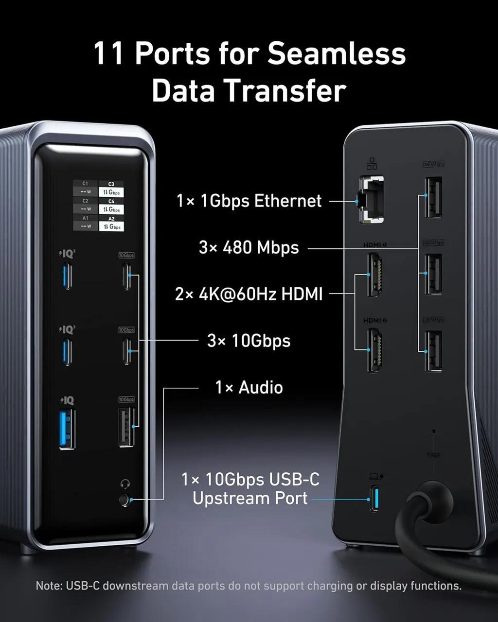 شارژر رومیزی 160وات 14 پورت انکر مدل Prime Docking Station A83B6 - تصویر 5