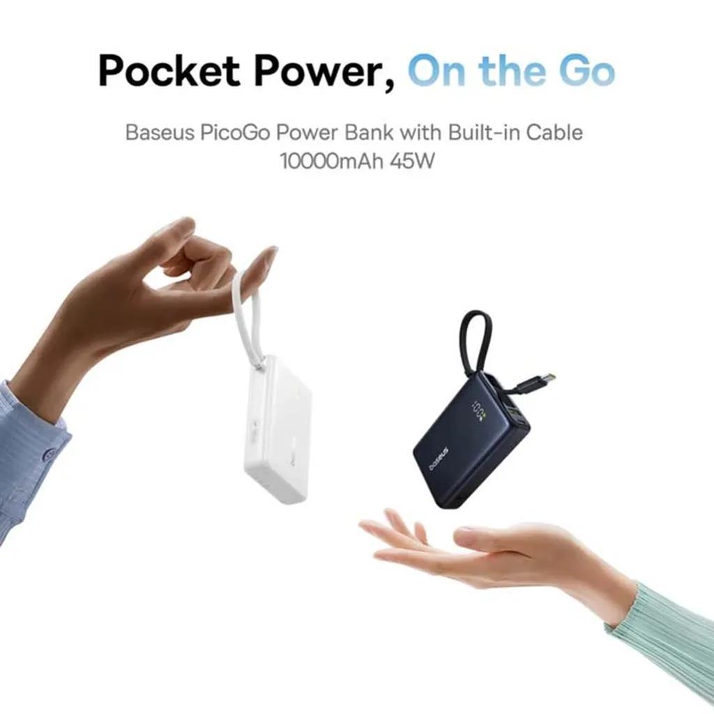 پاوربانک بیسوس مدل PicoGo 45W ظرفیت 10000 میلی آمپر ساعت  - تصویر 3