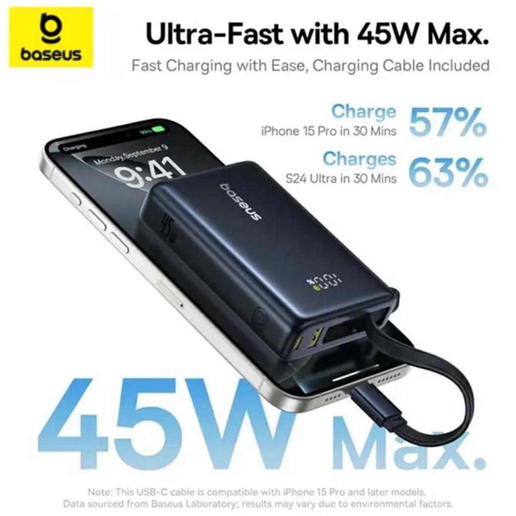 پاوربانک بیسوس مدل PicoGo 45W ظرفیت 10000 میلی آمپر ساعت  - تصویر 11