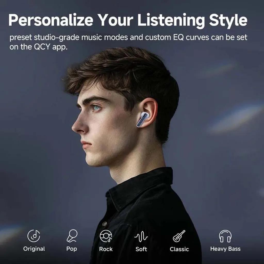 هدفون بلوتوثی کیو سی وای مدل MeloBuds Neo - تصویر 2