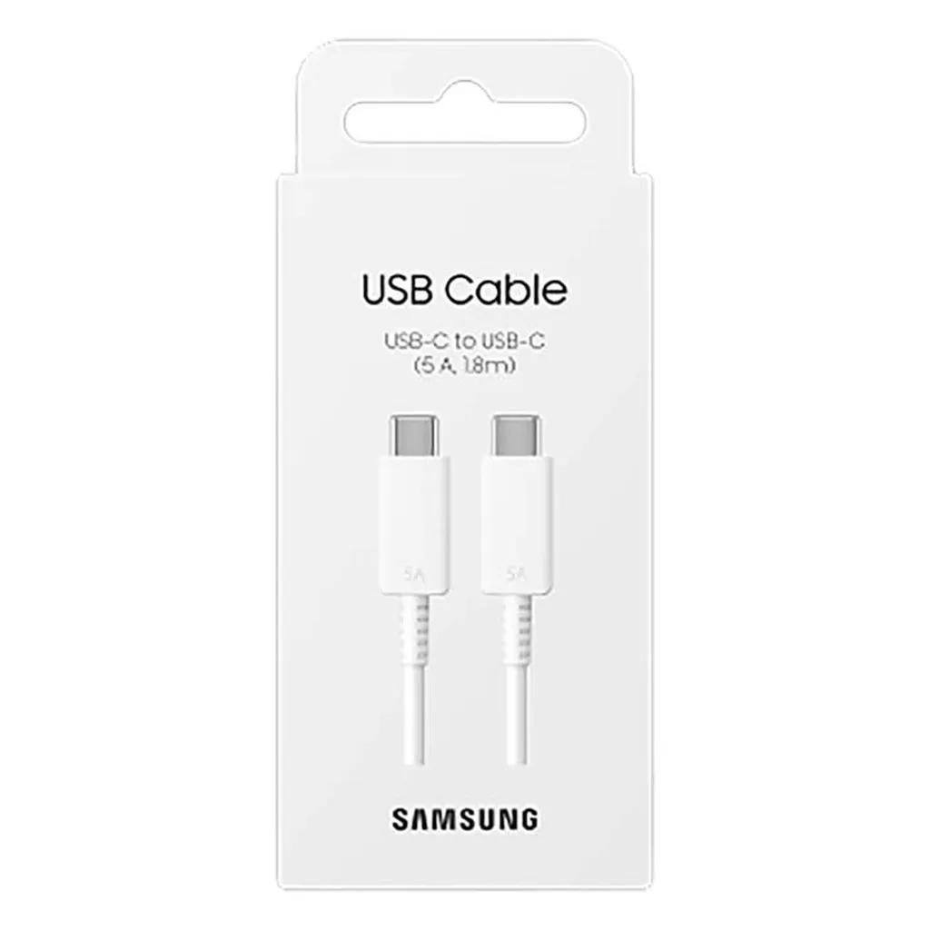 کابل تبدیل USB-C به USB-C سامسونگ مدل 1.8 متری - 5 آمپر - تصویر 2