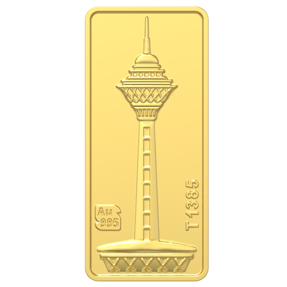 شمش طلای 24 عیار برج میلاد 2 گرم - تصویر 2