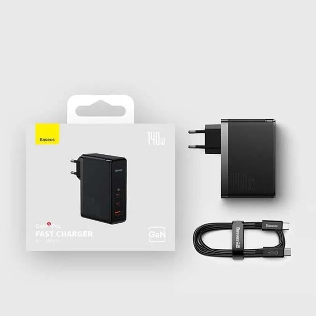 شارژر دیواری 140 وات باسئوس مدل GaN5 Pro Fast Charge CCGP100201 - تصویر 5