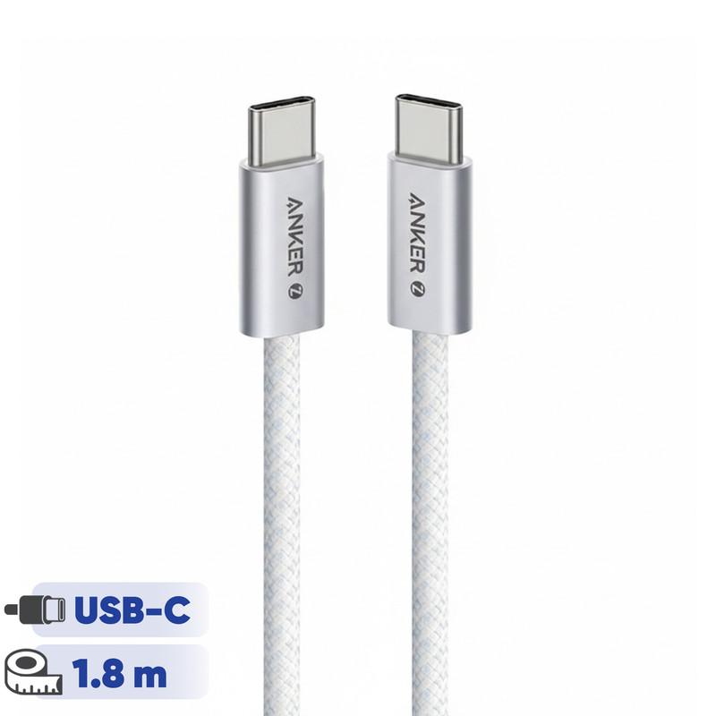 کابل تبدیل USB-C به USB-C انکر مدل  Zolo A8060 طول 1.8 متر با توان 240 وات - تصویر 1