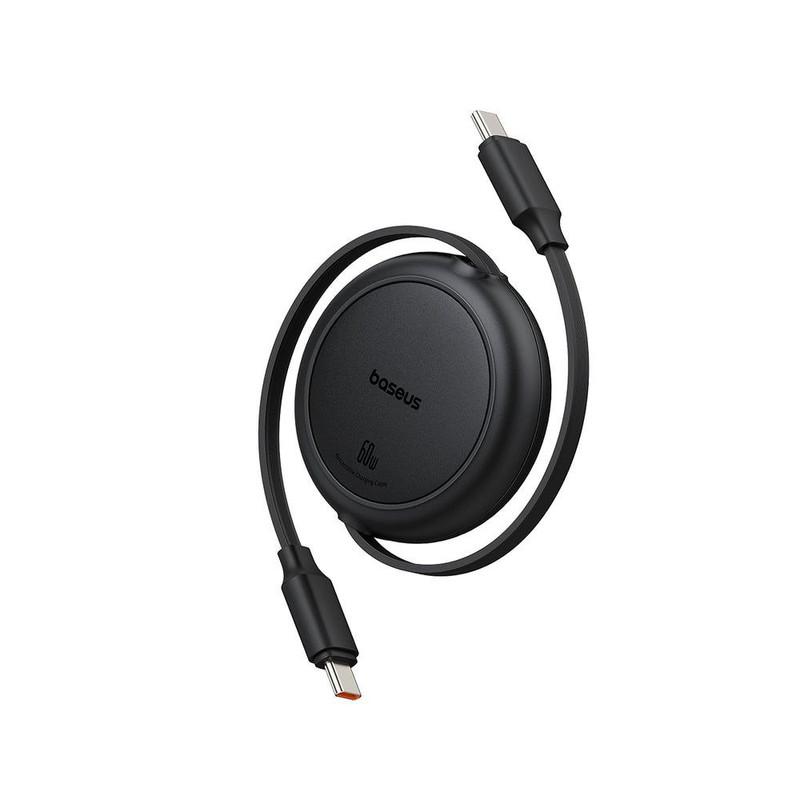 کابل تبدیل USB-C به USB-C بیسوس مدل Free2Pull Mini 60W طول 1 متر - تصویر 1