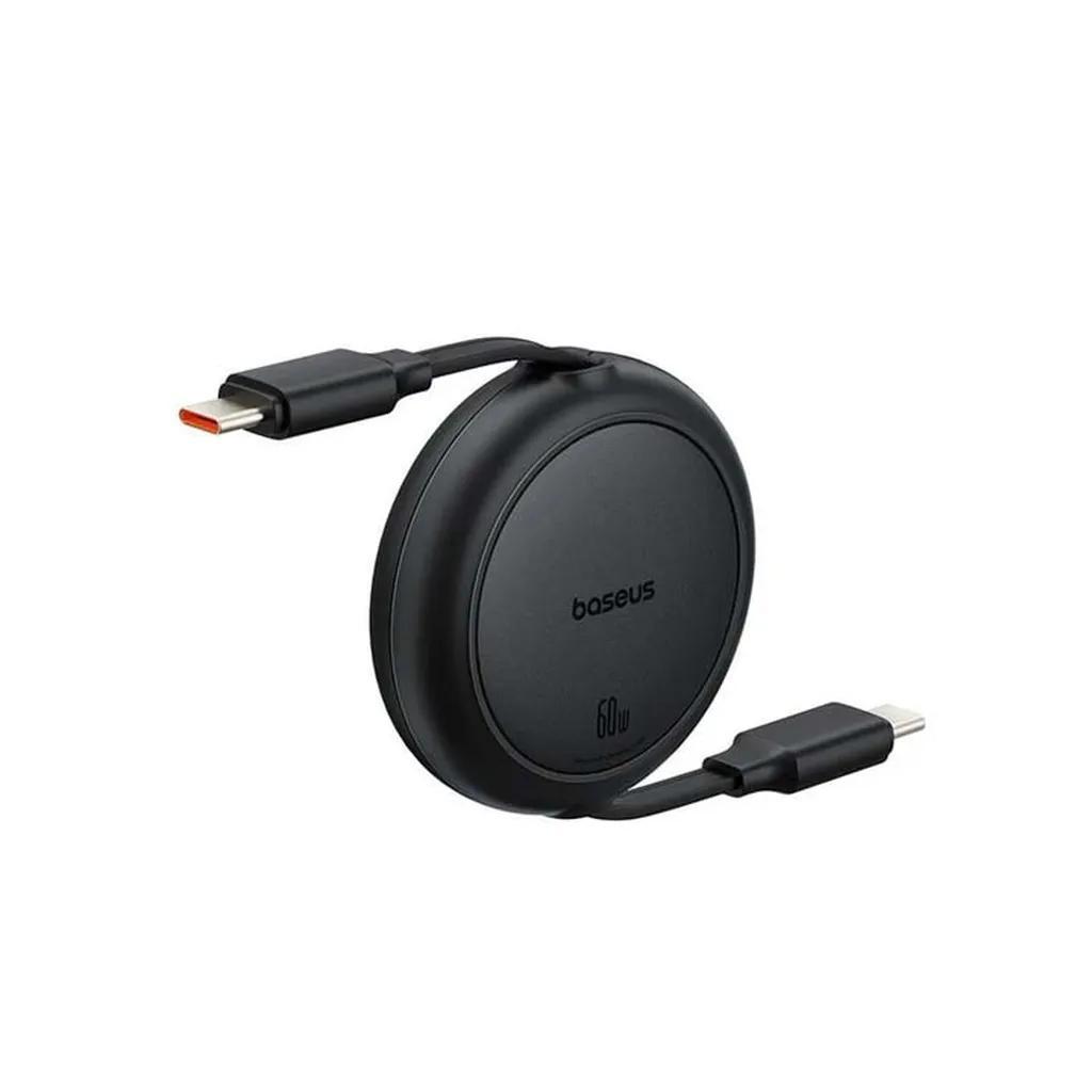 کابل تبدیل USB-C به USB-C بیسوس مدل Free2Pull Mini 60W طول 1 متر - تصویر 5