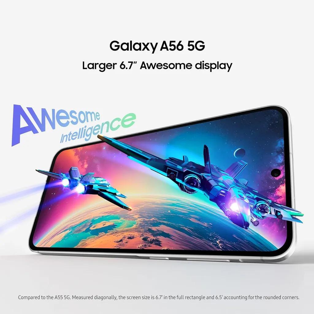 گوشی موبایل سامسونگ مدل Galaxy A56 دو سیم کارت ظرفیت 128 گیگابایت و رم 8 گیگابایت - ویتنام - به همراه شارژر 25 وات سامسونگ - تصویر 2
