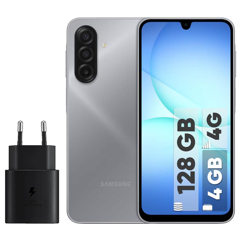 گوشی موبایل سامسونگ مدل Galaxy A17 4G دو سیم کارت ظرفیت 128 گیگابایت و رم 4 گیگابایت - ویتنام به همراه شارژر 25 وات سامسونگ - تصویر 1