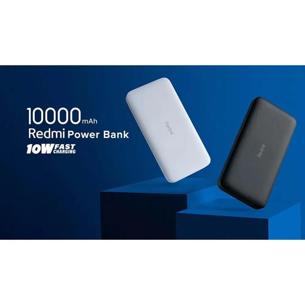 پاوربانک 10 وات شیائومی مدل Redmi ظرفیت 10000 میلی آمپر ساعت به همراه کابل تبدیل microUSB - تصویر 4